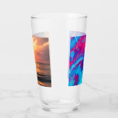 Sonnenuntergang über Wasser Glas (Links)