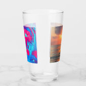 Sonnenuntergang über Wasser Glas (Rechts)