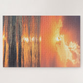 Sonnenuntergang über Wasser Puzzle (Horizontal)