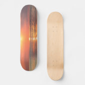 Sonnenuntergang über Wasser Skateboard (Vorderseite)