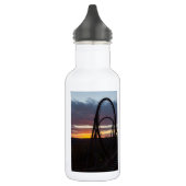 Sonnenuntergang über Wasserflasche (Links)