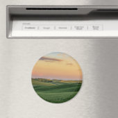Sonnenuntergang über Weizenfeldern | Washingtoner  Magnet (In Situ (Geschirrspüler))