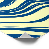 Sonnenuntergang über Wellen Poster (Ecke)