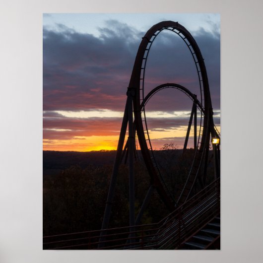 Sonnenuntergang über Wildbrand Poster (Vorne)