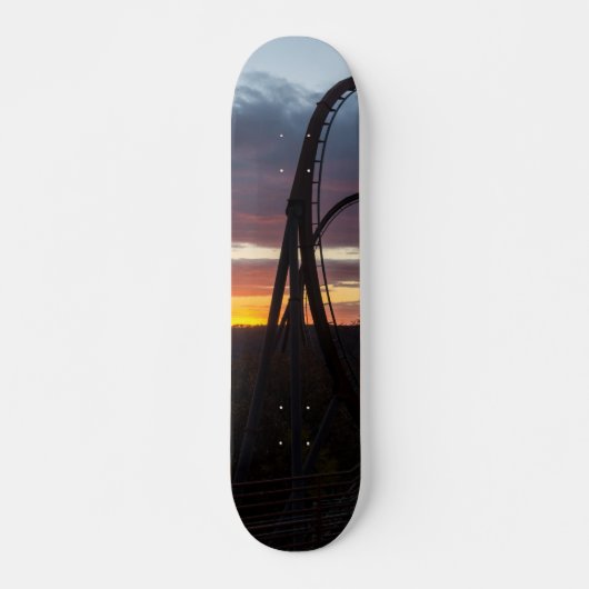 Sonnenuntergang über Wildbrand Skateboard (Vorne)