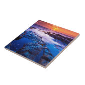 Sonnenuntergang und Gezeitenbad in Hawaii Fliese (Seite)