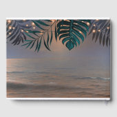 Sonnenuntergang und Hochzeit in Urlaubsort Palmlic Gästebuch (Rückseite)