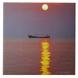 Sonnenuntergang und Meer 2 Fliese