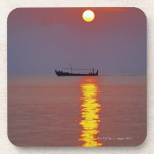 Sonnenuntergang und Meer 2 Getränkeuntersetzer
