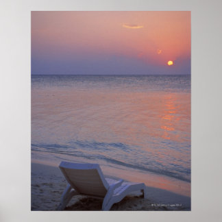 Sonnenuntergang und Meer Poster