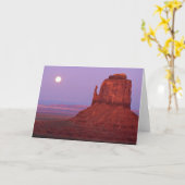 Sonnenuntergang und Mondaufgang bei Mitten Butte, Karte (Gelbe Blume)