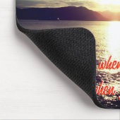 Sonnenuntergang und motivierend Zitat Mousepad (Ecke)