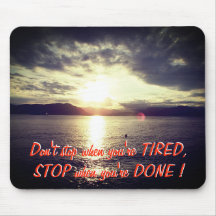 Sonnenuntergang und motivierend Zitat