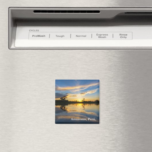 Sonnenuntergang und Reflexion im Amazonas Magnet (In Situ (Geschirrspüler))