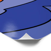 Sonnenuntergang und Regenbogen-Poster - Platz Poster (Ecke)