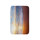 Sonnenuntergang und Strand Badematte (Vorderseite Vertikal)