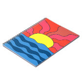 Sonnenuntergang und Waves Notizblock (Linke Seite)