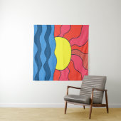 Sonnenuntergang und Waves Wandteppich (Beispiel (Horizontal))