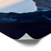 Sonnenuntergang und Wolken über dem Berg Fitzroy Poster (Ecke)