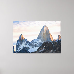Sonnenuntergang und Wolken über Mt Fitzroy Leinwanddruck