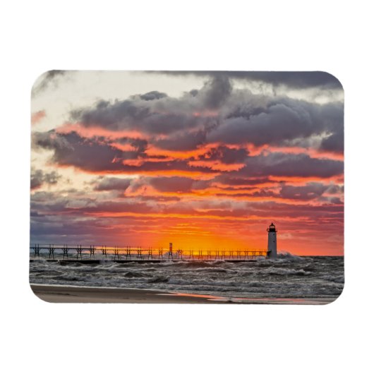 Sonnenuntergang unterhalb des Horizonts Magnet (Horizontal)