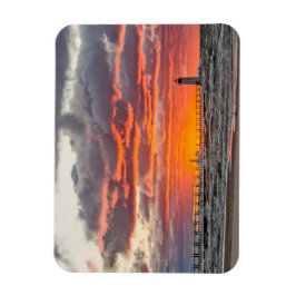 Sonnenuntergang unterhalb des Horizonts Magnet