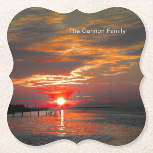 Sonnenuntergang Untersetzer bearbeitet und farbenf (Vorderseite)