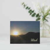 Sonnenuntergang: utah postkarte (Stehend Vorderseite)
