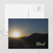 Sonnenuntergang: utah postkarte (Vorne/Hinten)