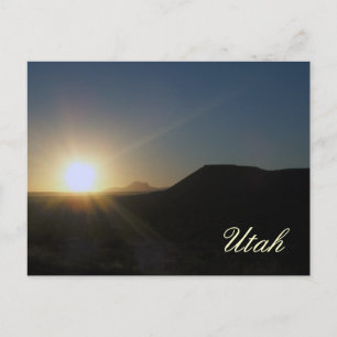 Sonnenuntergang: utah postkarte