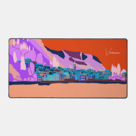 Sonnenuntergang Varenna Lago Como Schreibtischunterlage