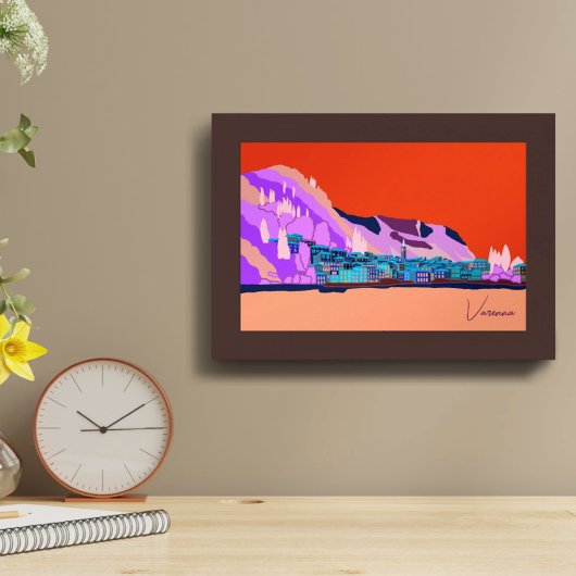 Sonnenuntergang Varenna Lago Maggiore Poster