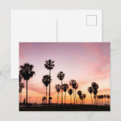 Sonnenuntergang (Venice Beach, CA) Postkarte (Vorne/Hinten)