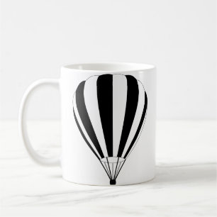 Sonnenuntergang verblassen Heißluftballon Kaffeetasse