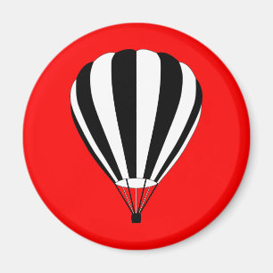 Sonnenuntergang verblassen Heißluftballon Magnet