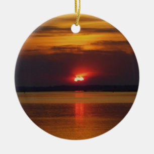 Sonnenuntergang-Verzierung Keramikornament
