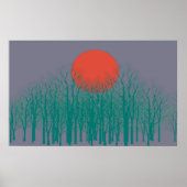 Sonnenuntergang Vintag Poster (Vorne)