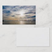 Sonnenuntergang Visitenkarte (Vorne/Hinten)