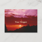 Sonnenuntergang Visitenkarte (Rückseite)