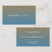 Sonnenuntergang Visitenkarte (Vorne/Hinten)