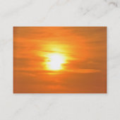 Sonnenuntergang Visitenkarte (Rückseite)