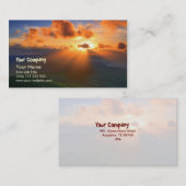 Sonnenuntergang Visitenkarte (Vorne/Hinten)