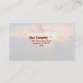 Sonnenuntergang Visitenkarte (Rückseite)