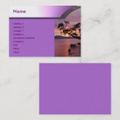 Sonnenuntergang Visitenkarte (Vorne/Hinten)