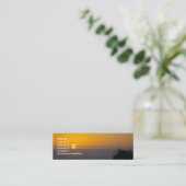 Sonnenuntergang-Visitenkarte Mini Visitenkarte (Stehend Vorderseite)
