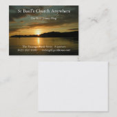 Sonnenuntergang-Visitenkarte Visitenkarte (Vorne/Hinten)