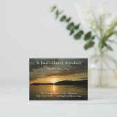 Sonnenuntergang-Visitenkarte Visitenkarte (Stehend Vorderseite)