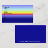 Sonnenuntergang-Visitenkarte Visitenkarte (Vorne/Hinten)