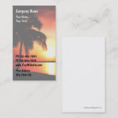 Sonnenuntergang-Visitenkarten Visitenkarte (Vorne/Hinten)