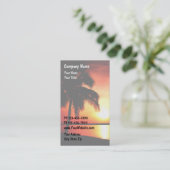 Sonnenuntergang-Visitenkarten Visitenkarte (Stehend Vorderseite)